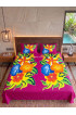 Hand Painted Rayon Bedsheet Set King Size Hand Painted Rayon Bedsheet Set King Size